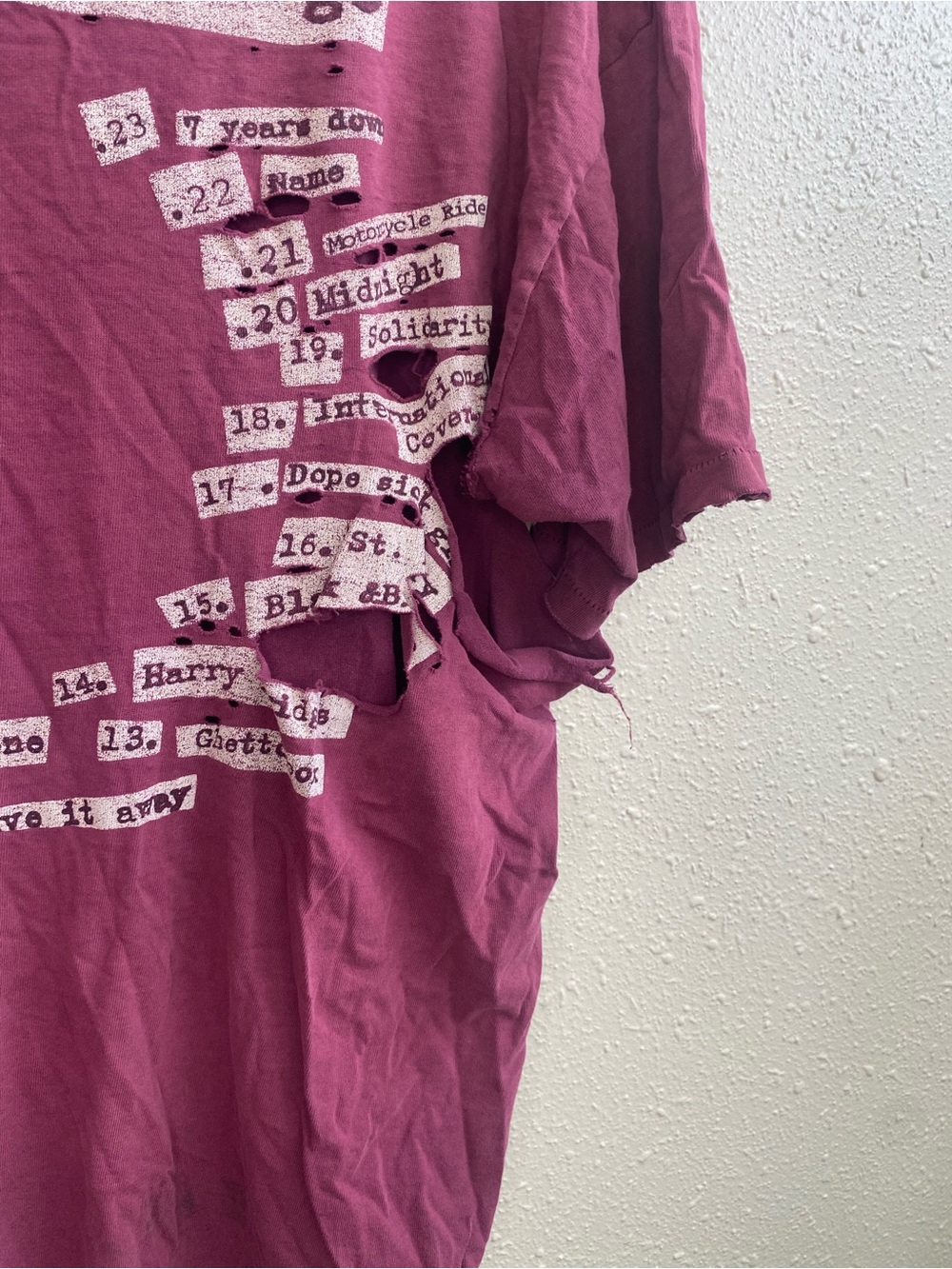 Vintage 90s anvil RANCID band tour tee single stitch paper tag thrashed - Picture 5 of 12